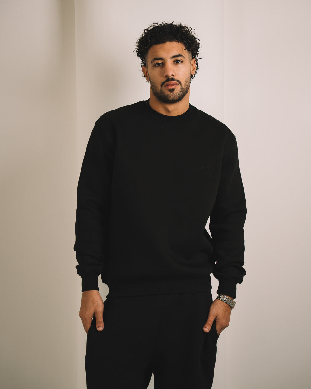 Men CrewNeck Solid SweatShirt