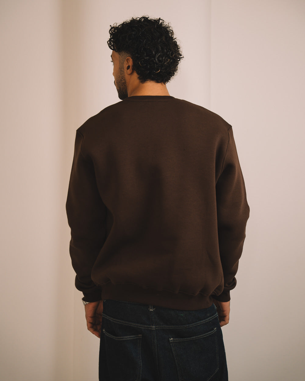 Men CrewNeck Solid SweatShirt