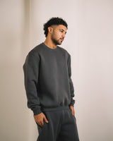 Men CrewNeck Solid SweatShirt