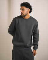 Men CrewNeck Solid SweatShirt