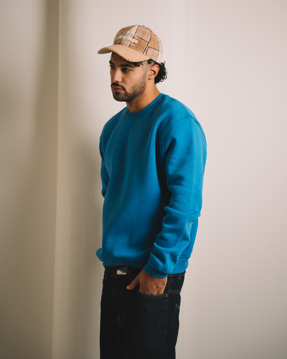 Men CrewNeck Solid SweatShirt