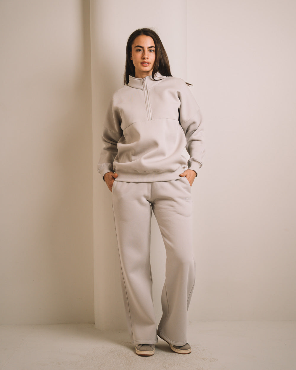 Women Half Zip Sweatshirt