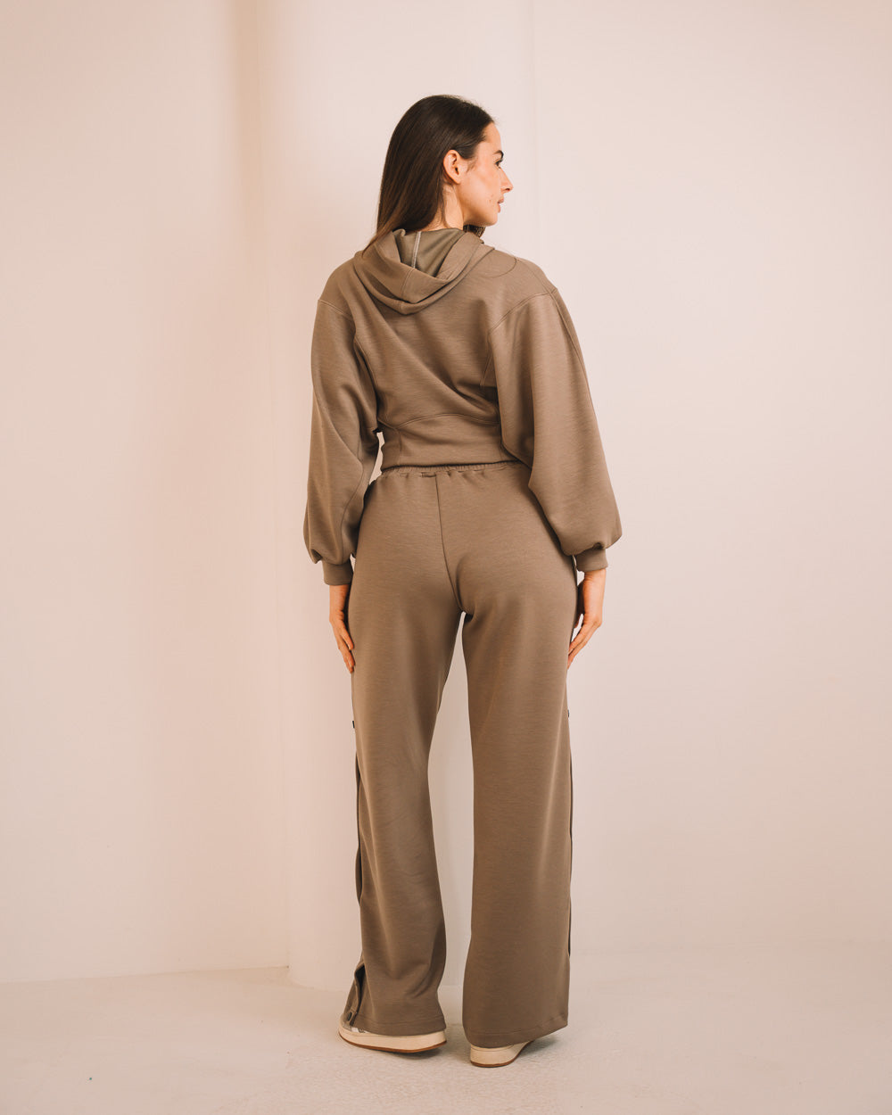 Modal Crop Hooded Jacket