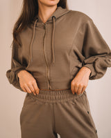 Modal Crop Hooded Jacket