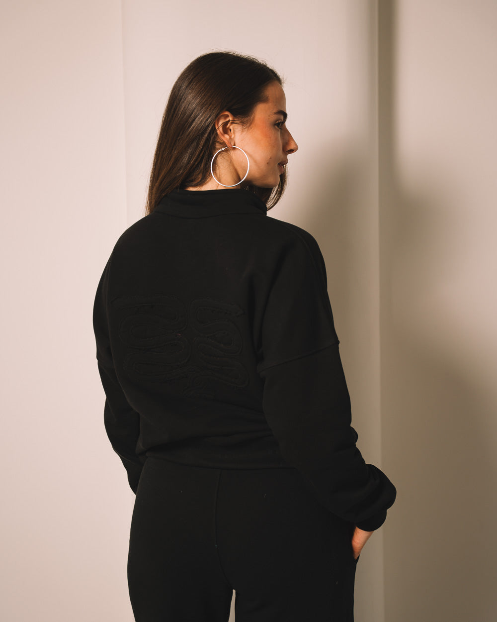 The Snake Half Zipper Sweatshirt