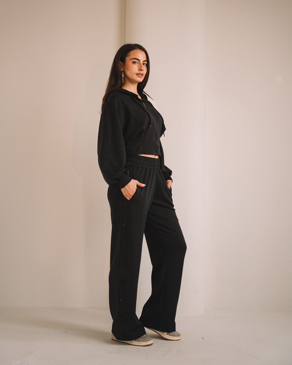 Modal Women Side Snap Pants