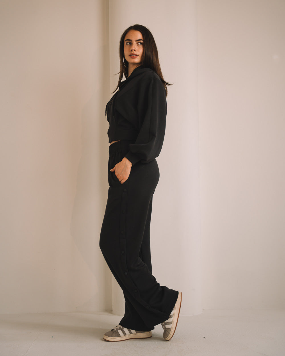 Modal Women Side Snap Pants
