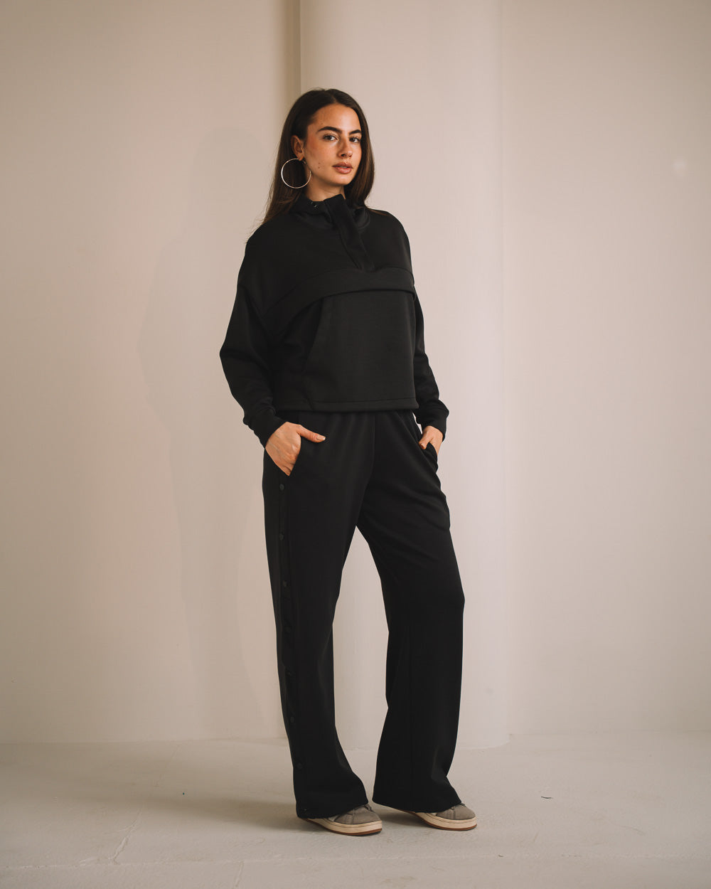 Modal Women Side Snap Pants