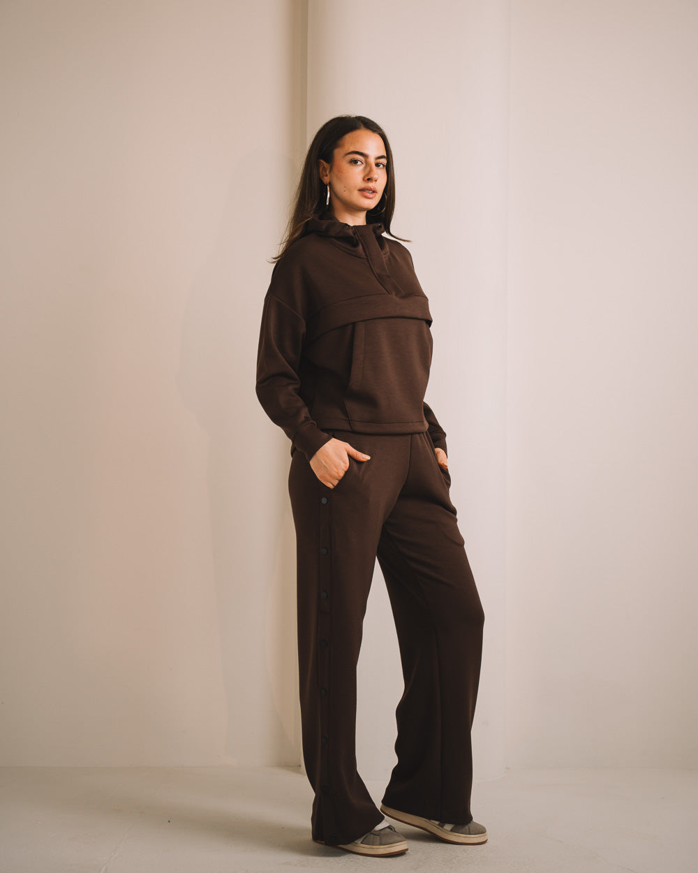 Modal Women Side Snap Pants