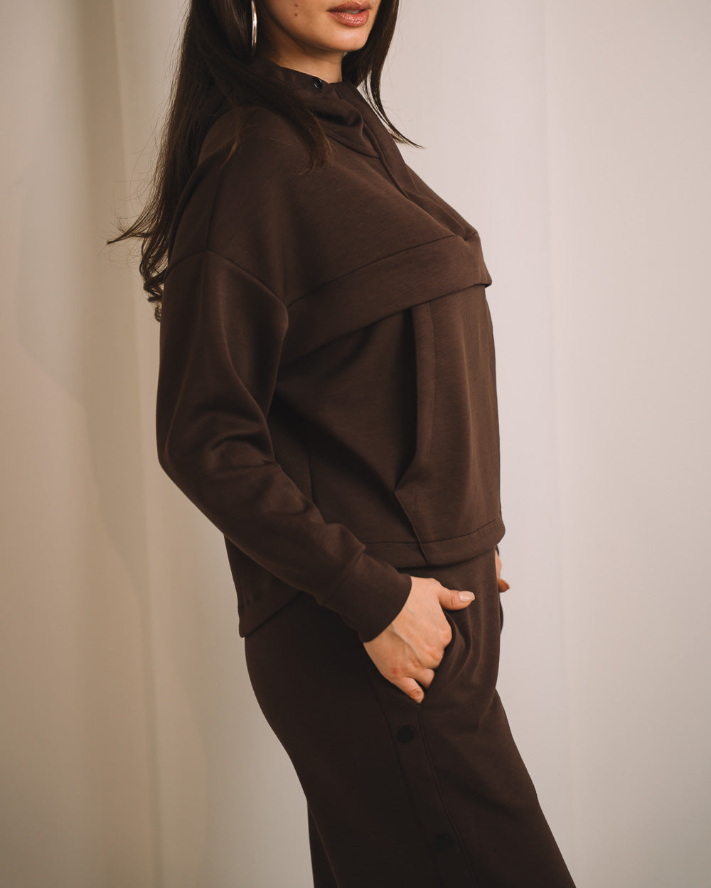 Modal Women Side Snap Pants