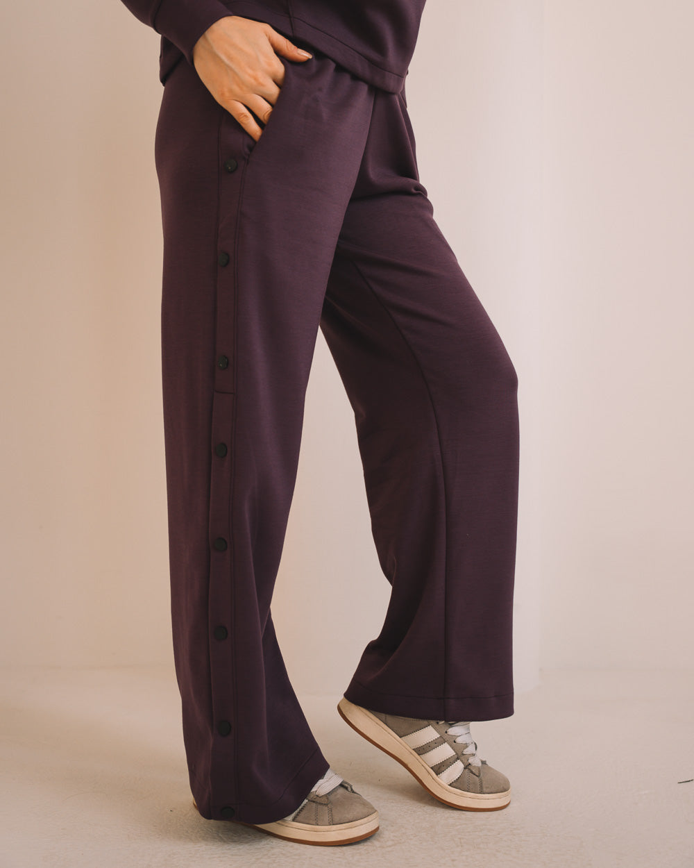 Modal Women Side Snap Pants