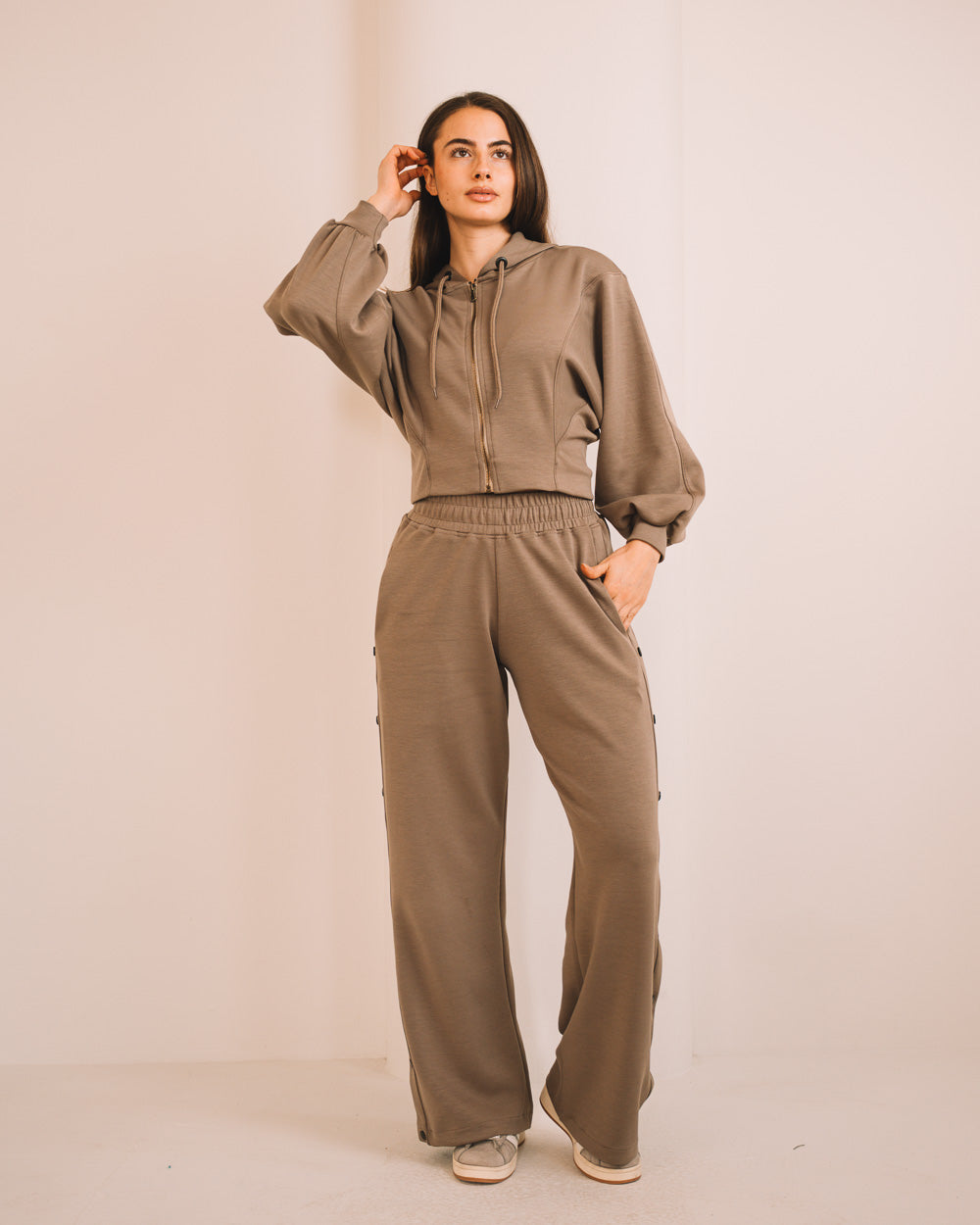 Modal Women Side Snap Pants