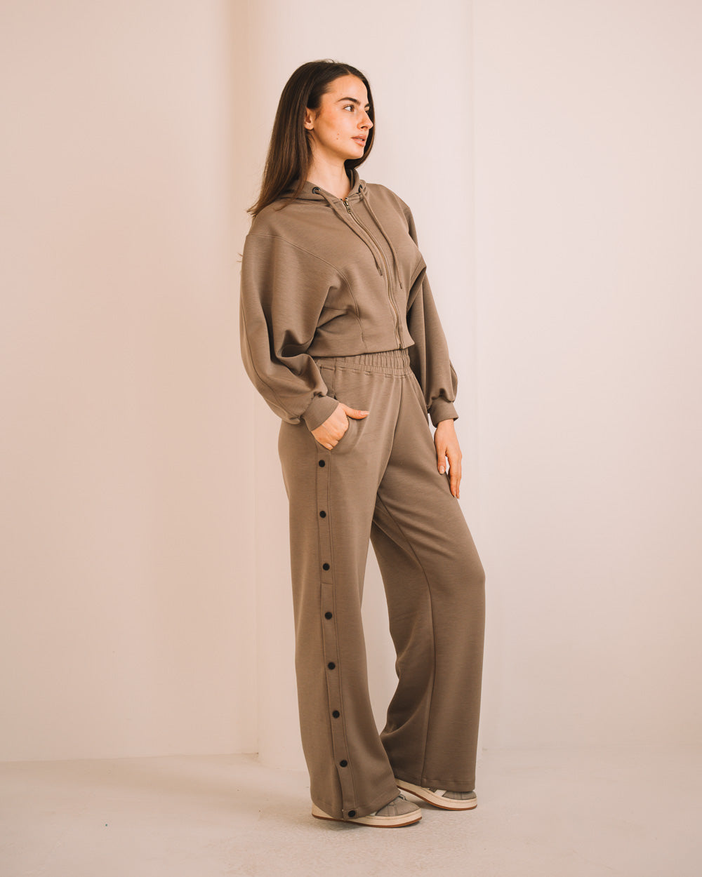 Modal Women Side Snap Pants