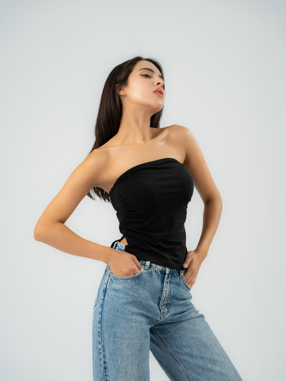 Slide Slit Tube Tops
