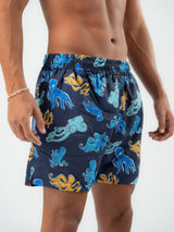 Navy Octopus Swim Shorts