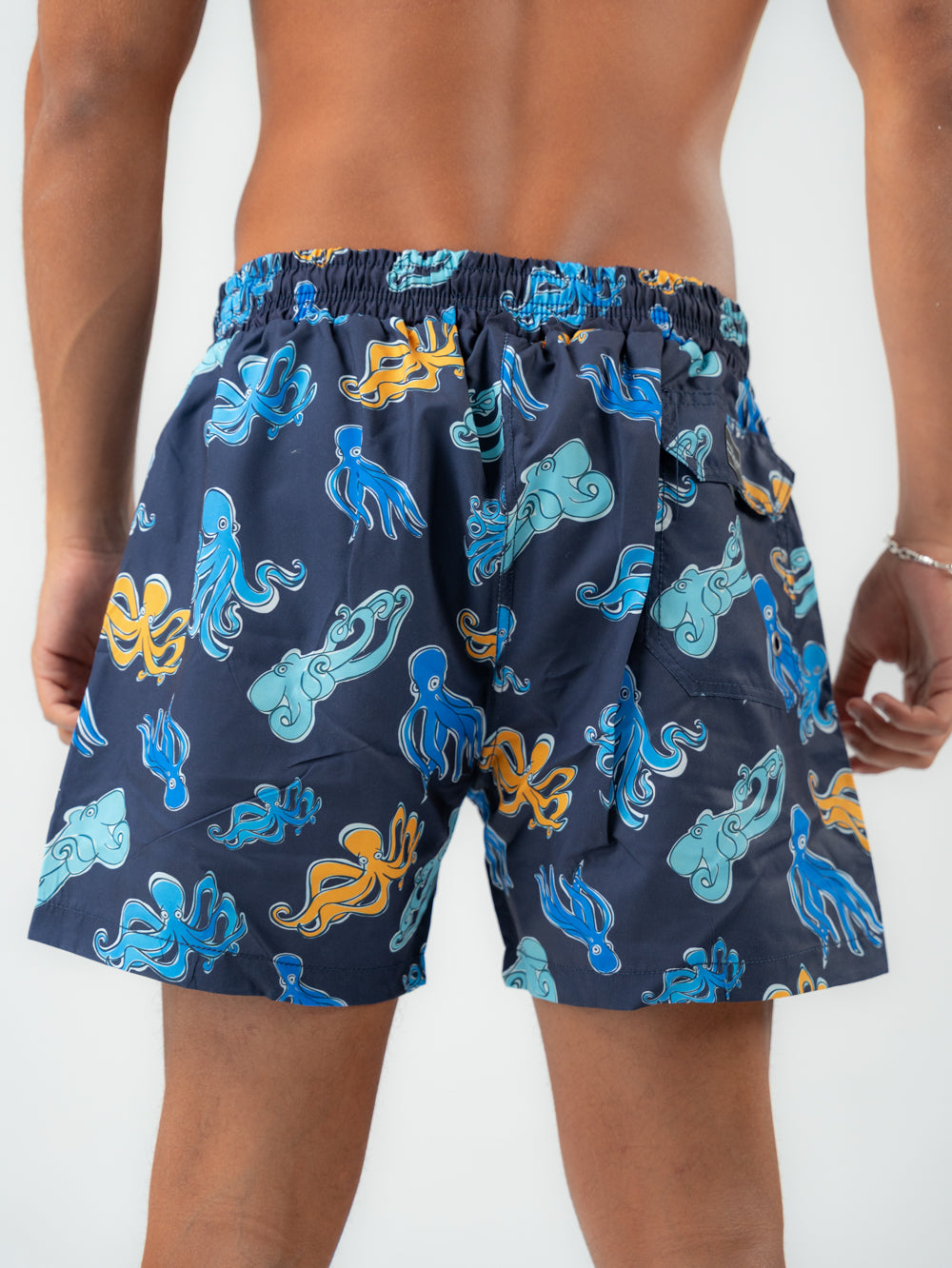 Navy Octopus Swim Shorts