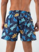 Navy Octopus Swim Shorts